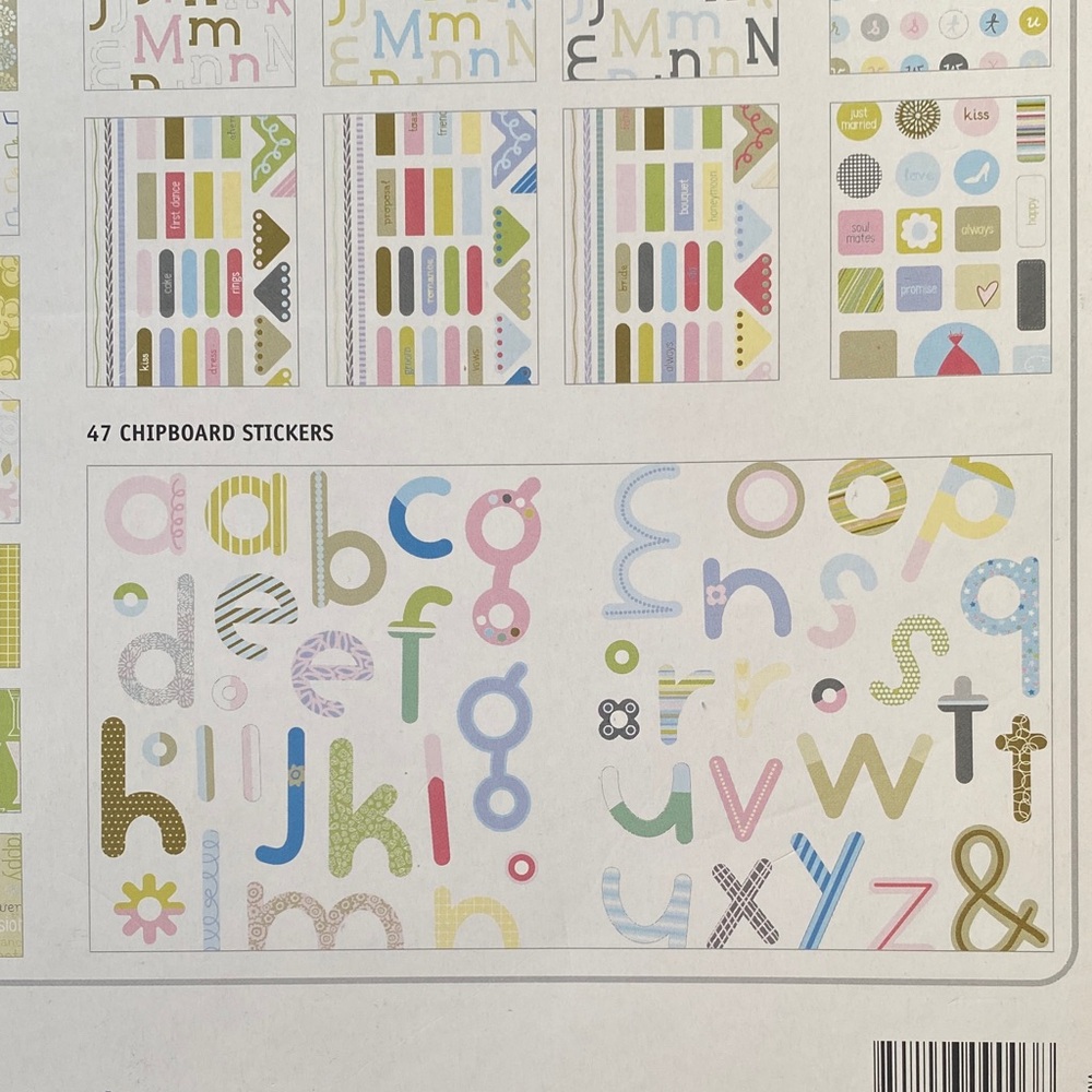 KI Memories Wedding Scrapbook Kit 800+ Pieces Stickers Paper Craft Value Set - Picture 9 of 9